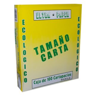 FOLDER MANILA TAG ULTRAPAPER ECOLOGICO T/CARTA (C/100)