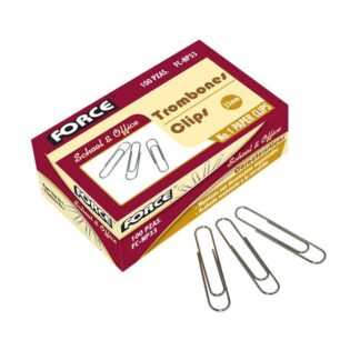 CLIP NO.1 (33MM) FORCE PLATEADO FC-NP33 (0133MM) (100U)