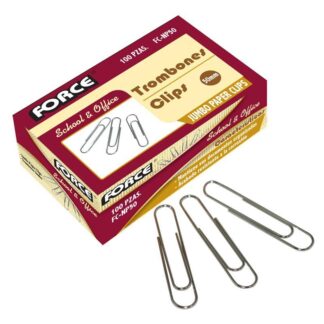 CLIP JUMBO FORCE PLATEADO FC-NP50 (50MM) (100U)