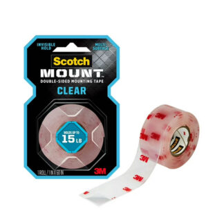 TAPE DE MONTAJE EXTERIOR 3M SCOTCH #411H (15-LB) (1" X 60"/1.66YDS)